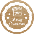 Woodies Stamp - Merry Christmas