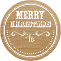 Woodies Stamp - Merry Christmas To...