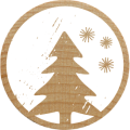 Woodies Stamp - Christmas tree