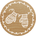 Woodies Stamp - Mitten