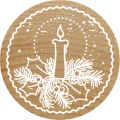 Woodies Stamp - Candle