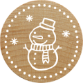 Woodies Stamp - Snowman