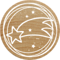 Woodies Stamp - Christmas star