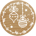 Woodies Stamp - Christmas ball