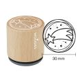 Woodies Rubber Stamp - Christmas star