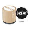 Woodies Rubber Stamp - Great