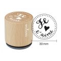 Woodies Rubber Stamp - Je t'aime
