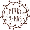 Woodies Rubber Stamp - Merry X-Mas