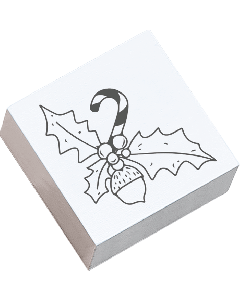 May & Berry Stamp - Holly Branch with Candy Cane