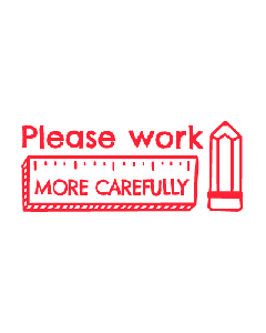 NIO School - Work carefully - brave red