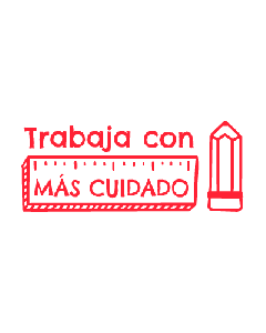 NIO School - Trabaja con mas cuidado - brave red