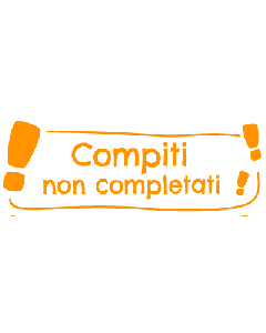 NIO School - Compiti non completati - shiny orange