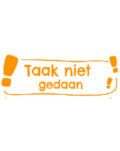 NIO School - Taak niet gedaan - shiny orange