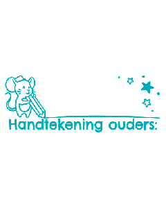 NIO School - Handtekening ouders - fresh mint