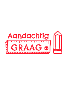 NIO School - Aandachtig graag - brave red