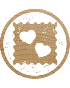 Sello Woodies - Corazones