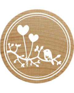 Tampon Woodies - Ballon en forme de coeur