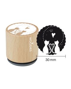 Woodies Rubber Stamp - Cats