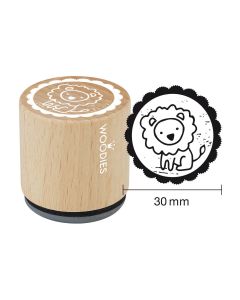 Woodies Rubber Stamp - Lion 