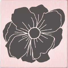 May & Berry Stempel - Blume dunkel