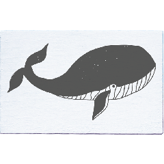 May & Berry Stamp - Whale