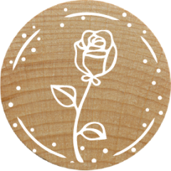 Woodies Stempel - Rose