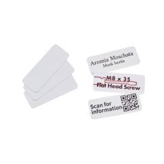 Plaquette adhesive en plastique e-mark® 45x18 mm