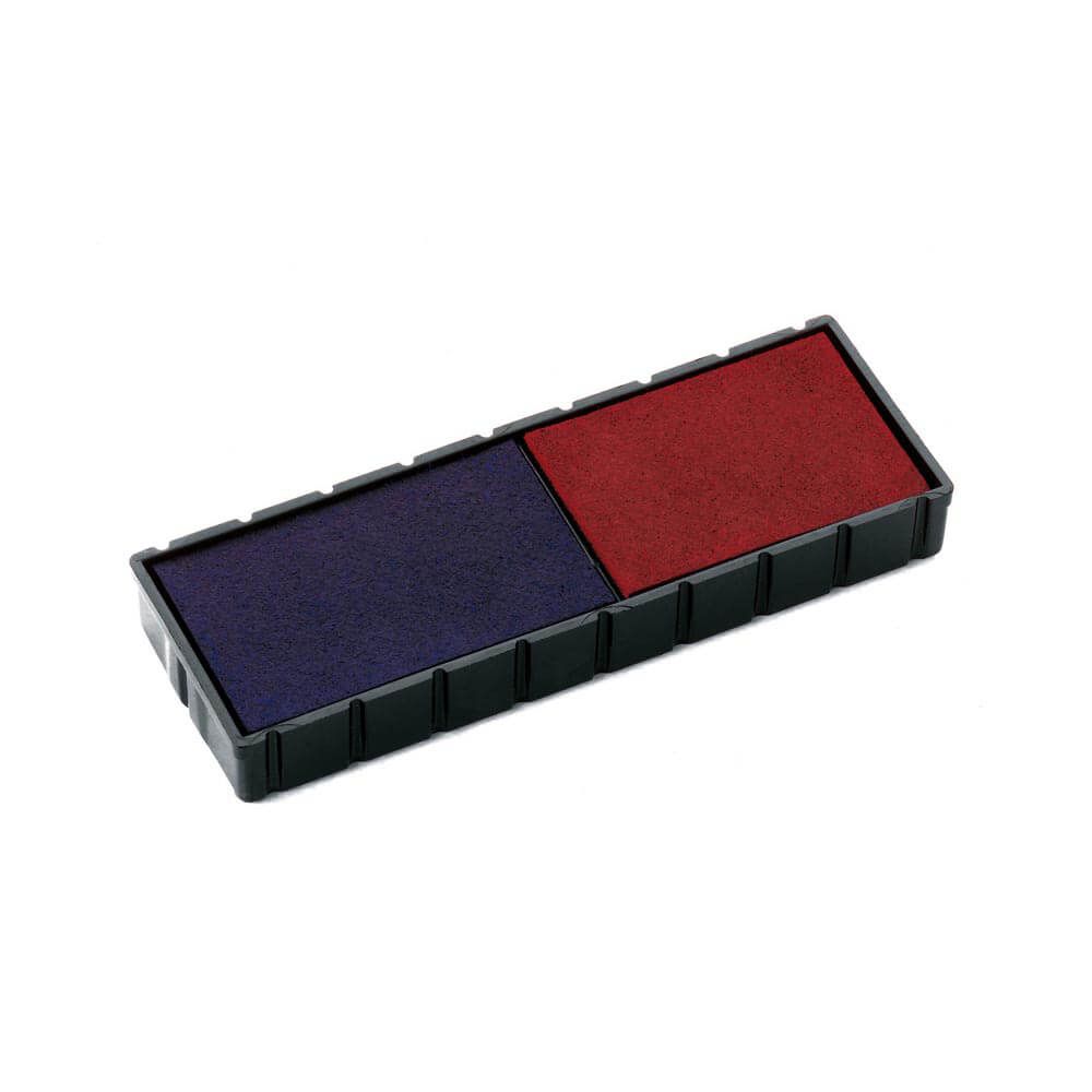 COLOP Spare Pads 2-Coloured Pad E/12/2 blue-red