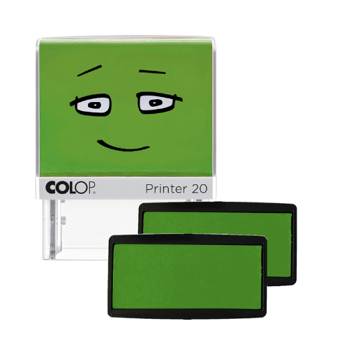 Spare Pad - smooth green - 2 pieces 2