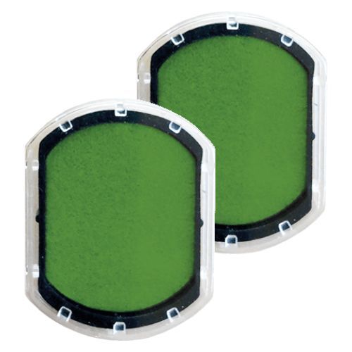 Spare Pad - smooth green - 2 pieces - round