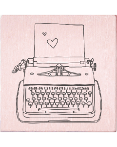 Tampon May & Berry - machine à écrire
