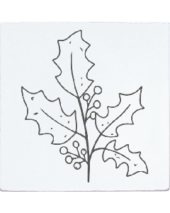 May & Berry Stamp - Holly Branch