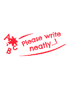 NIO School - Please write neatly - brave red