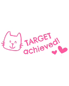 NIO School - Target achieved - shiny pink