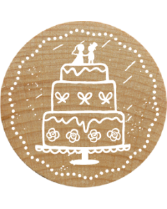 Woodies Stamp - Wedding cake