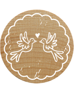 Woodies Stamp - Doves