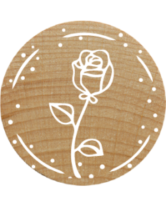 Woodies Stempel - Rose
