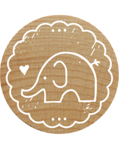 Woodies Stamp - Elephant