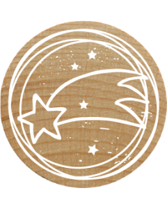 Woodies Stamp - Christmas star