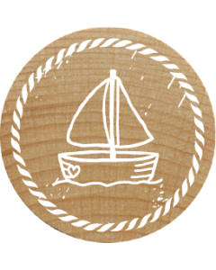 Woodies Stempel - Segelboot