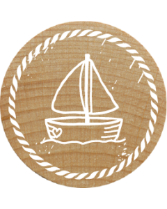 Woodies Stamp - Sailboat