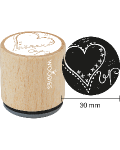 Woodies Stamp - Corazón