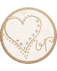 Woodies Stamp - Heart
