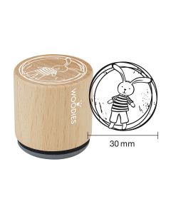 Woodies Rubber Stamp - Bunny