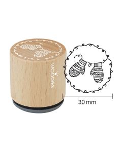 Woodies Rubber Stamp - Mitten