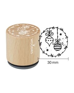 Woodies Rubber Stamp - Christmas ball