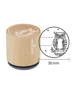Woodies Rubber Stamp - Owl