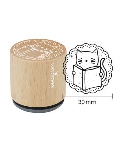 Woodies Rubber Stamp - Cat
