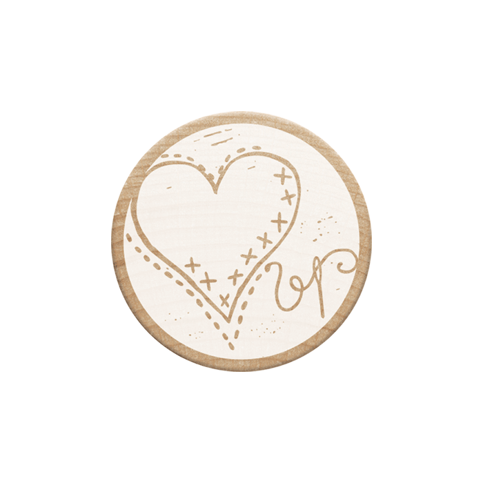 Woodies Kaşe - Kalp 2