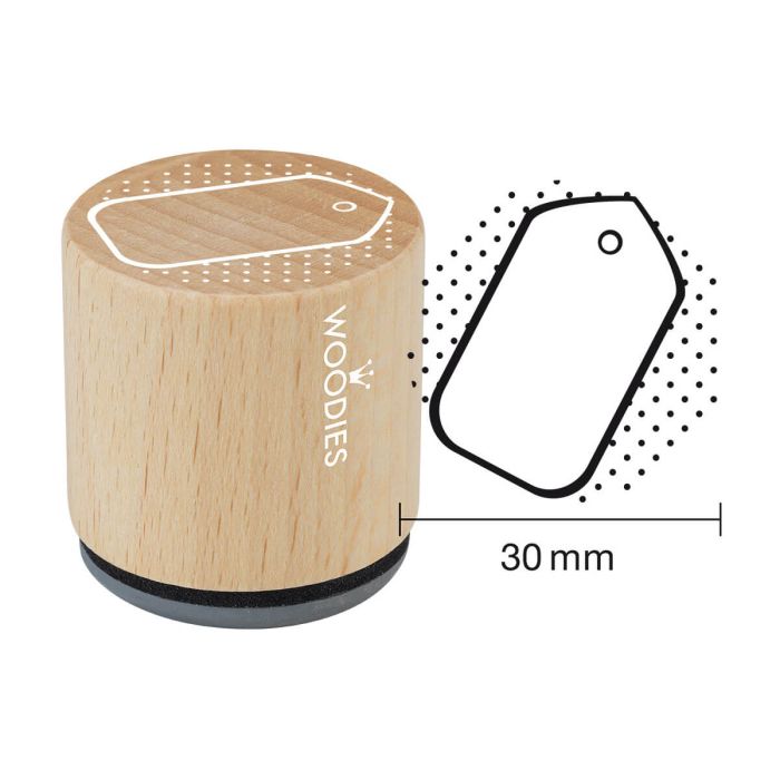 Woodies Rubber Stamp - Tag